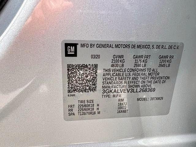 Photo 10 from auction – 2020 GMC TERRAIN SL with VIN 3GKALVEV3LL268369