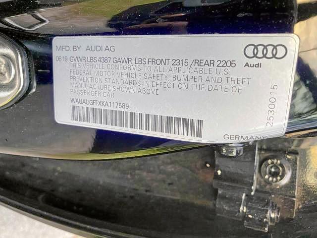 Photo 7 from auction – 2019 AUDI A3 PREMIUM with VIN WAUAUGFFXKA117589