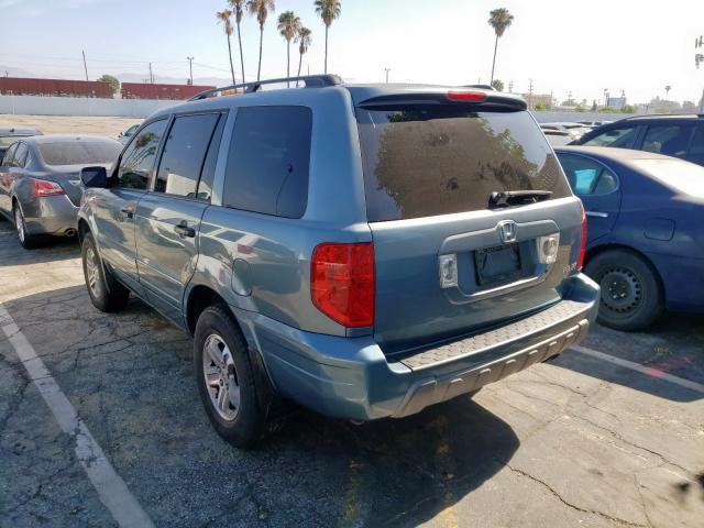 Photo 3 from auction – 2005 HONDA PILOT EXL with VIN 2HKYF185X5H539324