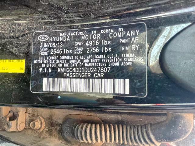 Photo 10 from auction – 2013 HYUNDAI GENESIS 3. with VIN KMHGC4DD1DU247807
