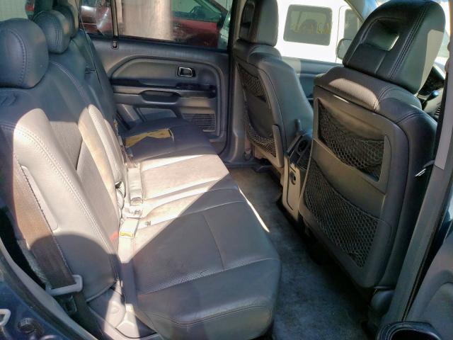 Photo 6 from auction – 2005 HONDA PILOT EXL with VIN 2HKYF185X5H539324