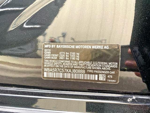 Photo 10 from auction – 2019 BMW 330XI with VIN WBA5R7C57KAJ80888