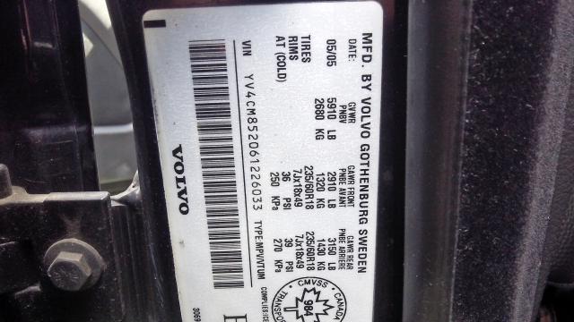 Photo 9 from auction – 2006 VOLVO XC90 V8 with VIN YV4CM852061226033