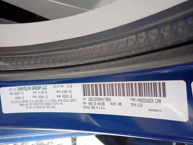 Photo 10 from auction – 2010 DODGE AVENGER R/ with VIN 1B3CC5FB2AN179691