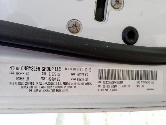 Photo 10 from auction – 2014 DODGE CHALLENGER with VIN 2C3CDYAG5EH195399