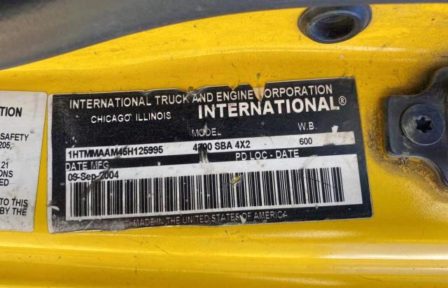 Photo 10 from auction – 2005 INTERNATIONAL 4000 4300 with VIN 1HTMMAAM45H125995