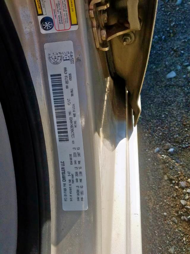 Photo 9 from auction – 2008 CHRYSLER SEBRING LX with VIN 1C3LC46K28N140459