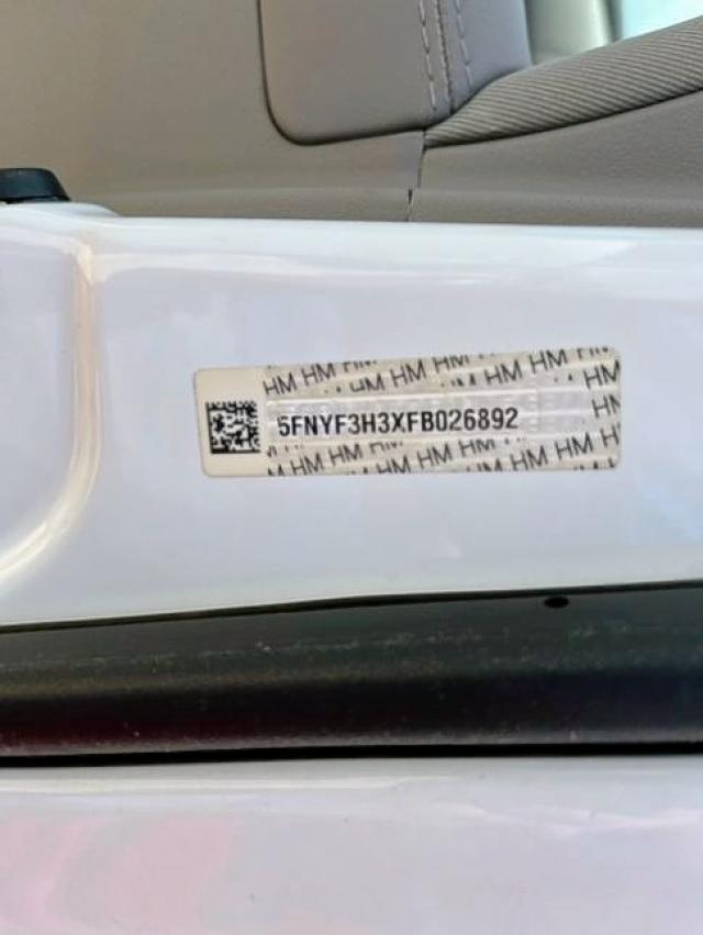 Photo 10 from auction – 2015 HONDA PILOT SE with VIN 5FNYF3H3XFB026892