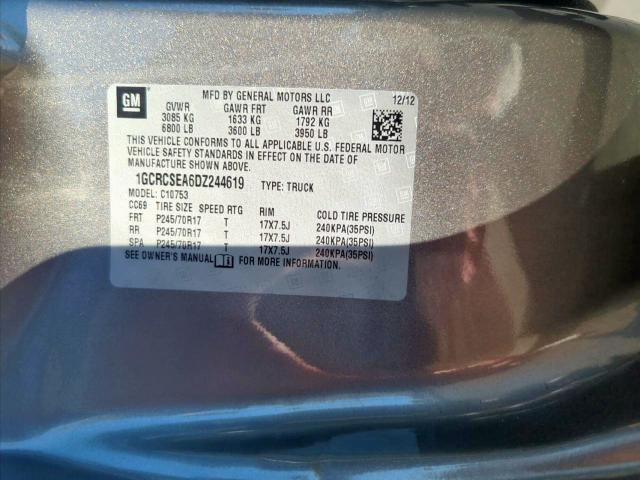 Photo 10 from auction – 2013 CHEVROLET SILVERADO with VIN 1GCRCSEA6DZ244619