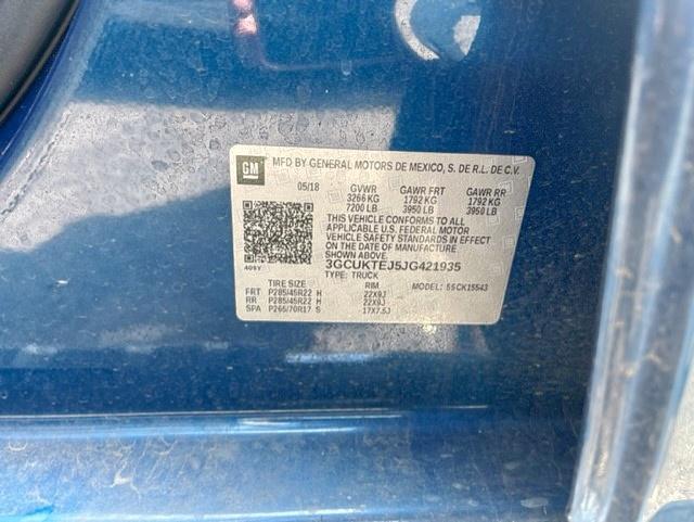Photo 10 from auction – 2018 CHEVROLET SILVERADO with VIN 3GCUKTEJ5JG421935
