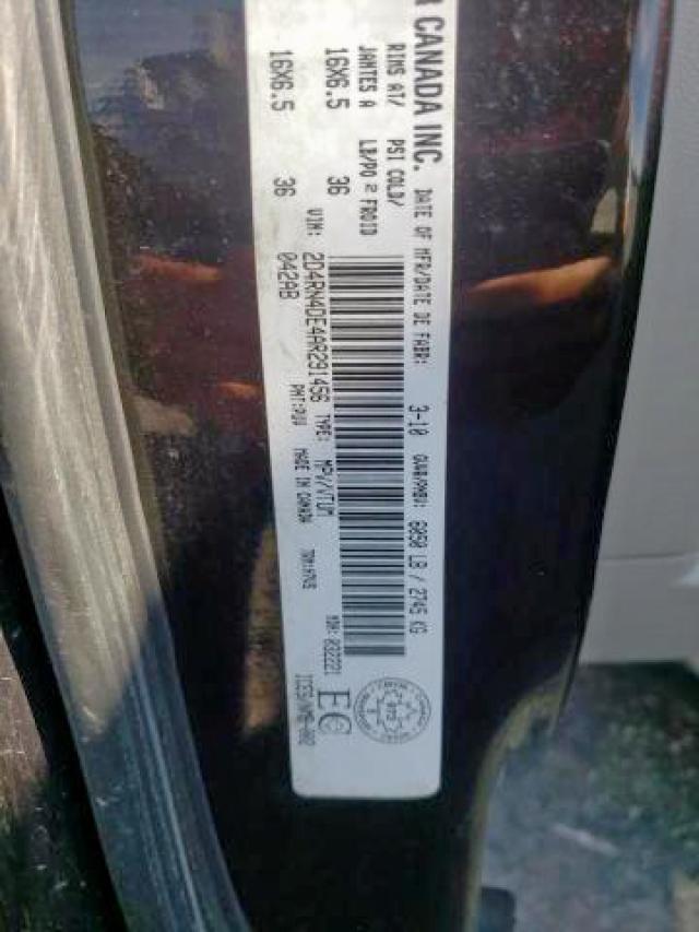 Photo 9 from auction – 2010 DODGE GRAND CARA with VIN 2D4RN4DE4AR291456