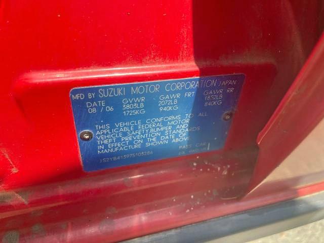 Photo 10 from auction – 2007 SUZUKI SX4 with VIN JS2YB413975103286