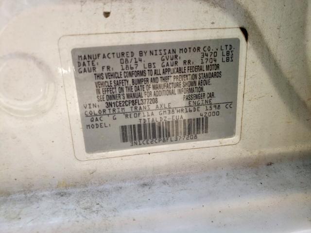 Photo 10 from auction – 2015 NISSAN VERSA NOTE with VIN 3N1CE2CP8FL377208