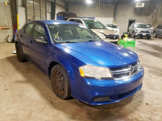 DODGE AVENGER SE 2013 with VIN 1C3CDZAB2DN753161 - Photo from auction