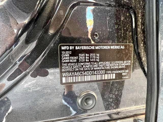 Photo 10 from auction – 2013 BMW 740 I with VIN WBAYA6C54DD143300