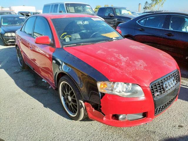 AUDI A4 S-LINE 2007 with VIN WAUBF78E37A019921 - Photo from auction