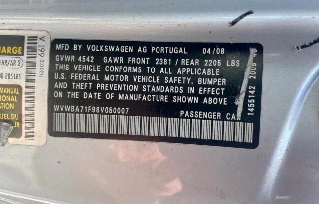 Photo 10 from auction – 2008 VOLKSWAGEN EOS TURBO with VIN WVWBA71F98V050007