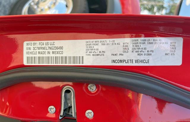 Photo 10 from auction – 2022 RAM 5500 with VIN 3C7WRNEL7NG236490