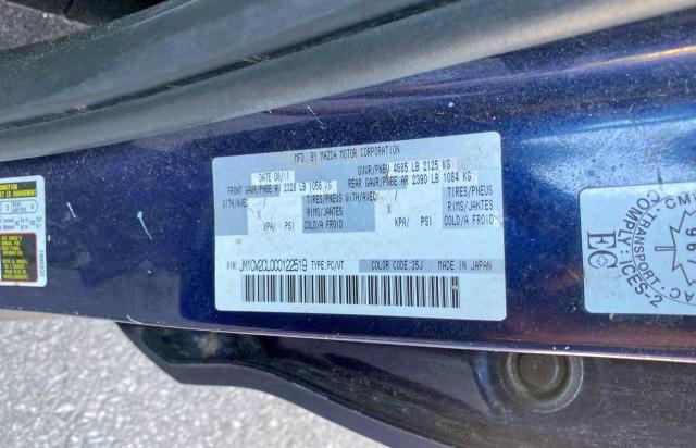 Photo 10 from auction – 2012 MAZDA 5 with VIN JM1CW2CL0C0122519