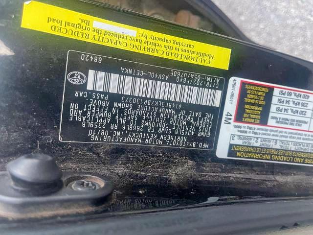 Photo 10 from auction – 2011 TOYOTA CAMRY BASE with VIN 4T4BF3EK7BR130373