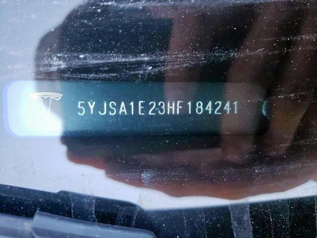 Photo 9 from auction – 2017 TESLA MODEL S with VIN 5YJSA1E23HF184241