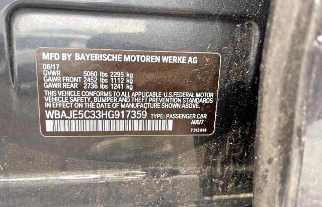Photo 10 from auction – 2017 BMW 540 I with VIN WBAJE5C33HG917359