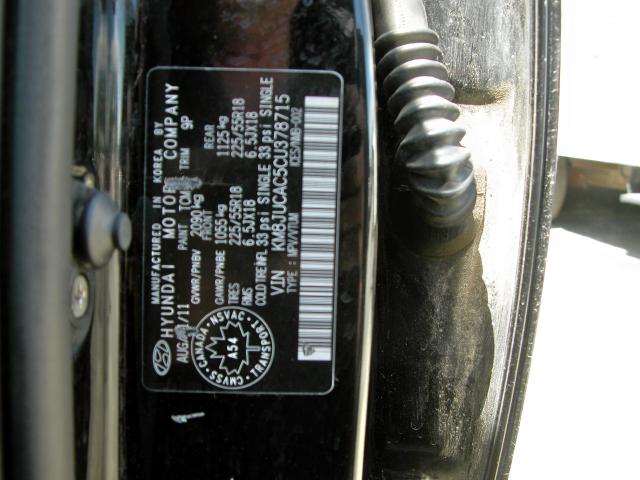 Photo 9 from auction – 2012 HYUNDAI TUCSON GLS with VIN KM8JUCAC5CU378715