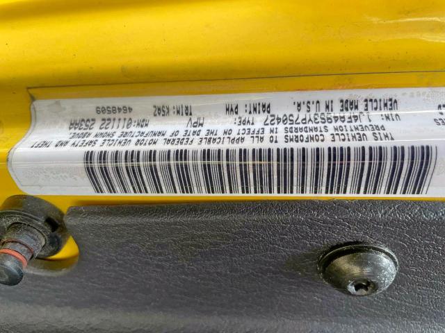 Photo 10 from auction – 2000 JEEP WRANGLER / with VIN 1J4FA49S3YP750427