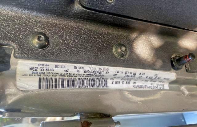 Photo 10 from auction – 2000 JEEP WRANGLER / with VIN 1J4FA49SXYP710491