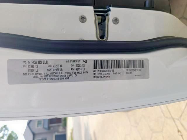 Photo 10 from auction – 2019 DODGE CHARGER PO with VIN 2C3CDXAG3KH660168