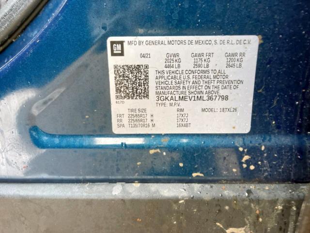 Photo 10 from auction – 2021 GMC TERRAIN SL with VIN 3GKALMEV1ML367798