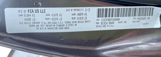 Photo 10 from auction – 2015 DODGE DART SXT with VIN 1C3CDFBB2FD309980