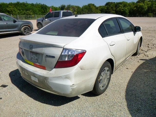 Photo 4 from auction – 2012 HONDA CIVIC HYBR with VIN JHMFB4F23CS000845