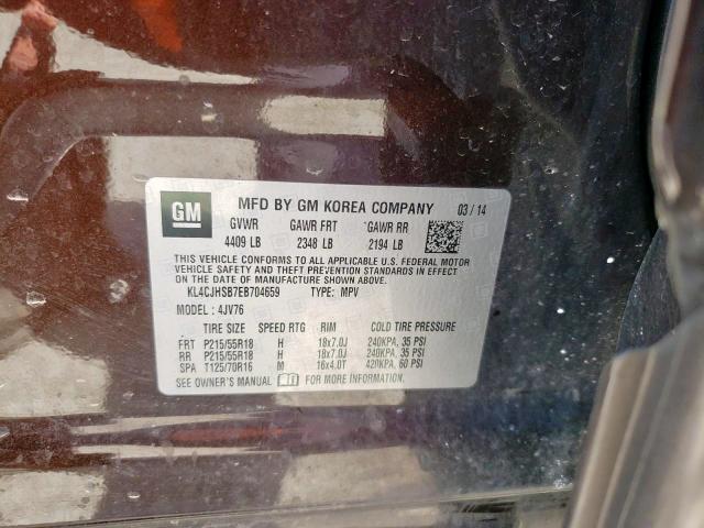 Photo 10 from auction – 2014 BUICK ENCORE PRE with VIN KL4CJHSB7EB704659