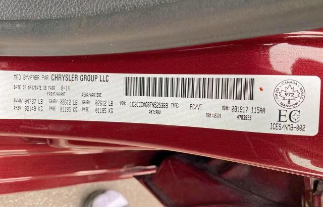 Photo 10 from auction – 2015 CHRYSLER 200 LIMITE with VIN 1C3CCCAG6FN525369