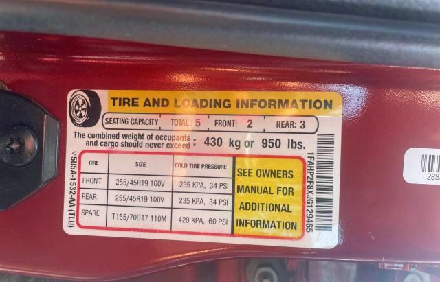 Photo 10 from auction – 2018 FORD TAURUS LIM with VIN 1FAHP2F8XJG129465