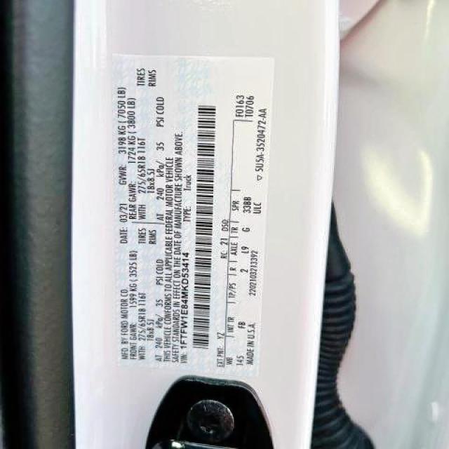 Photo 10 from auction – 2021 FORD F150 SUPER with VIN 1FTFW1E84MKD53414