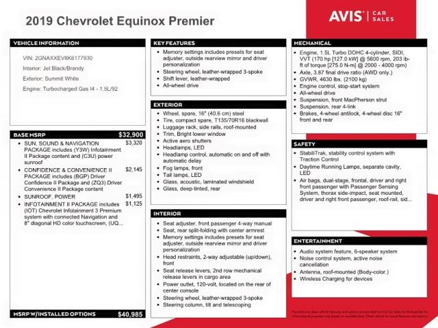 Photo 10 from auction – 2019 CHEVROLET EQUINOX PR with VIN 2GNAXXEV8K6177930