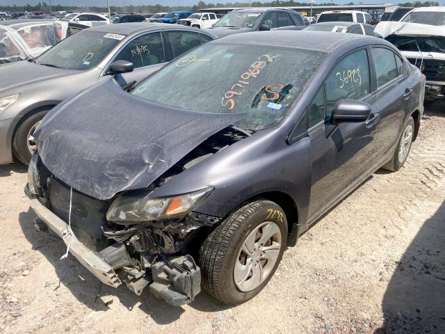 Photo 2 from auction – 2015 HONDA CIVIC LX with VIN 19XFB2F54FE286955