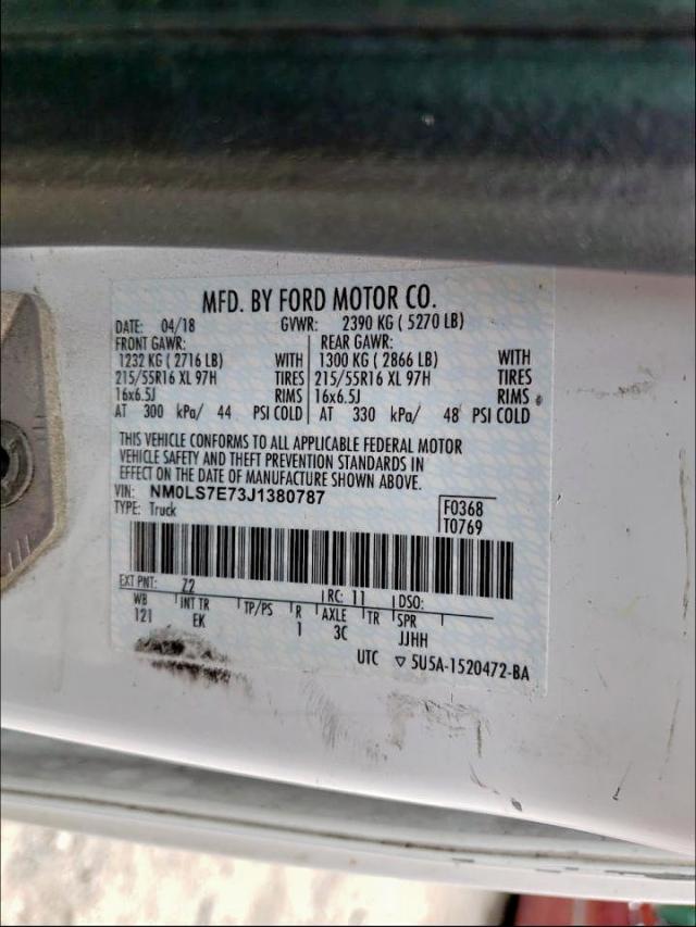 Photo 10 from auction – 2018 FORD TRANSIT CO with VIN NM0LS7E73J1380787