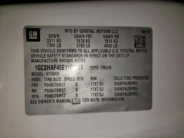 Photo 10 from auction – 2014 CHEVROLET EXPRESS G1 with VIN 1GCSHAF45E1199517