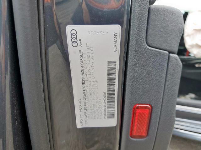 Photo 10 from auction – 2021 AUDI A4 PREMIUM with VIN WAUABAF44MN006386