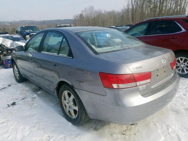 Photo 3 from auction – 2006 HYUNDAI SONATA GLS with VIN 5NPEU46C26H152005