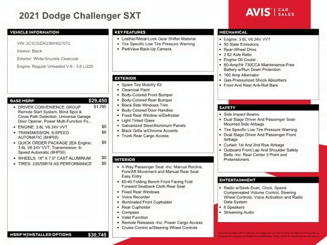Photo 10 from auction – 2021 DODGE CHALLENGER with VIN 2C3CDZAG3MH627072