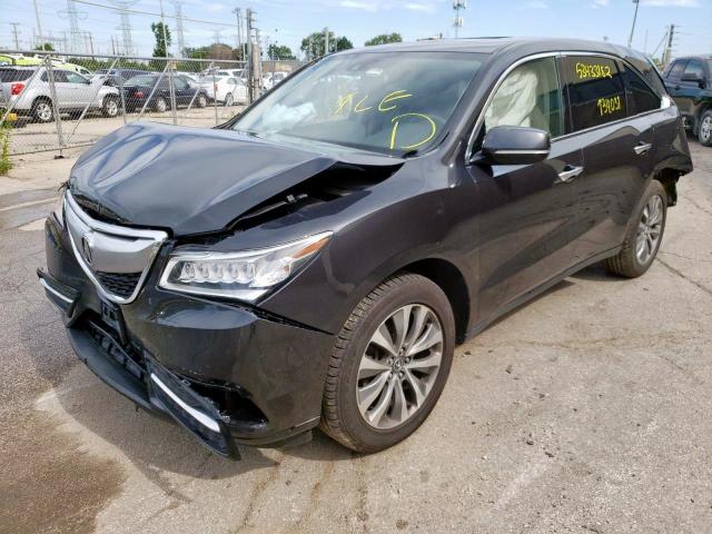 Photo 2 from auction – 2015 ACURA MDX TECHNO with VIN 5FRYD4H40FB019940