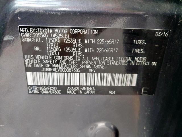 Photo 10 from auction – 2016 TOYOTA RAV4 XLE with VIN JTMWFREV0GD087385