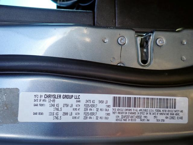 Photo 10 from auction – 2010 DODGE JOURNEY SX with VIN 3D4PG5FV0AT149932