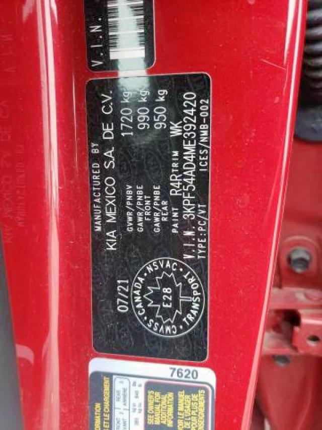 Photo 9 from auction – 2021 KIA FORTE EX with VIN 3KPF54AD4ME392420