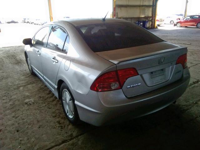 Photo 3 from auction – 2006 HONDA CIVIC HYBR with VIN JHMFA36276S022073