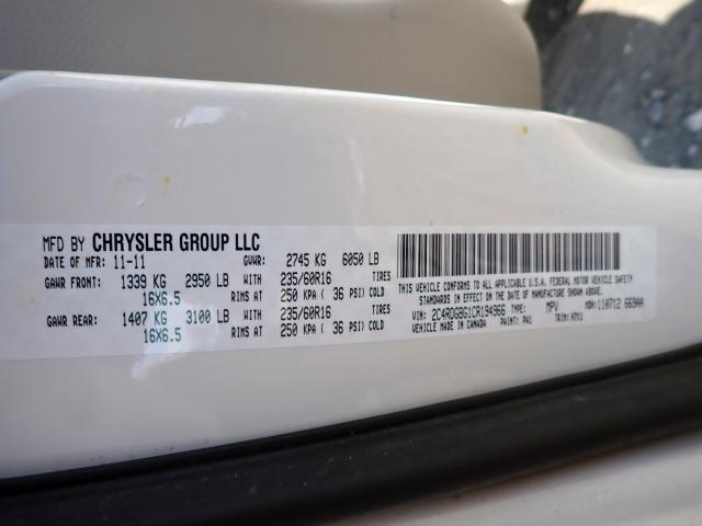 Photo 10 from auction – 2012 DODGE GRAND CARA with VIN 2C4RDGBG1CR194966